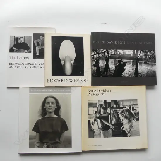 FIVE PUBLICATIONS:  EDWARD WESTON / BRUCE DAVIDSON